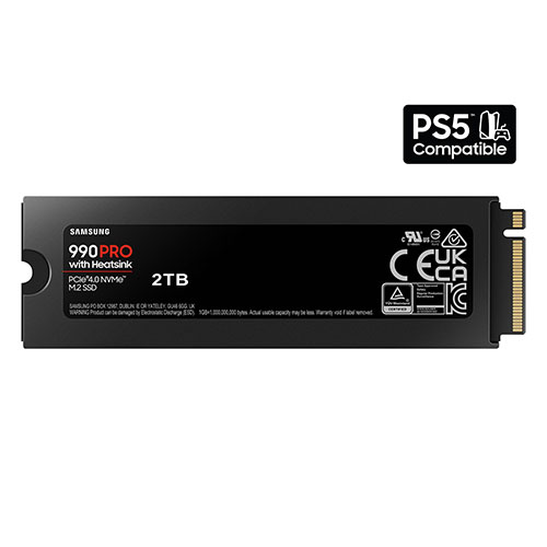 Samsung SSD SERIE 990 PRO M.2 2To 2280 PCIe Gen 4.0 x4 NVMe 2.0